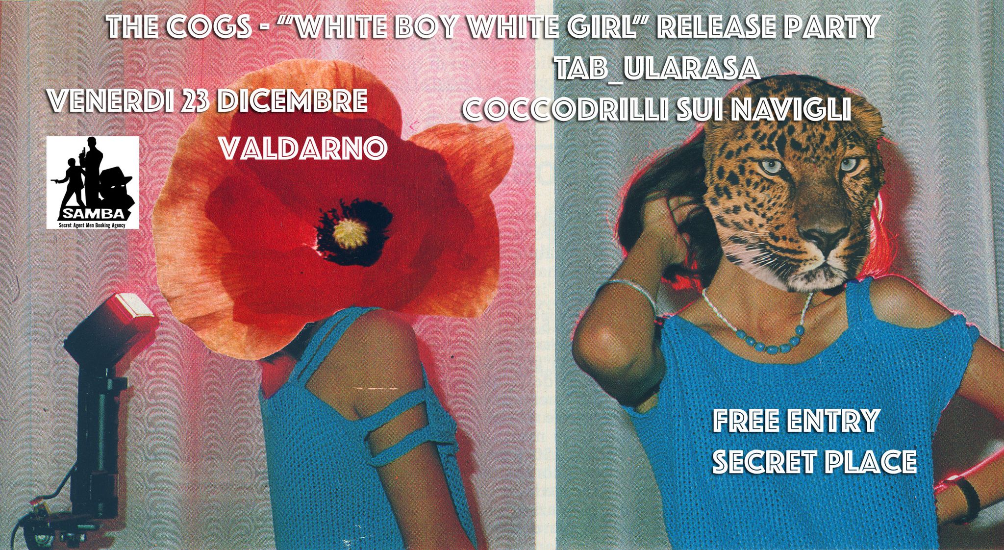 secret party #18: "White Boy White Girl" release party: The Cogs (ita) + Tab_Ularasa (ita)