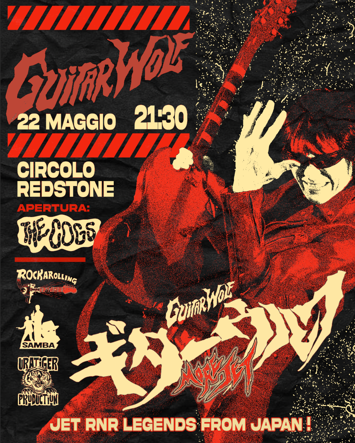 Circolo RedStone    Guitar Wolf (jap) + cogs