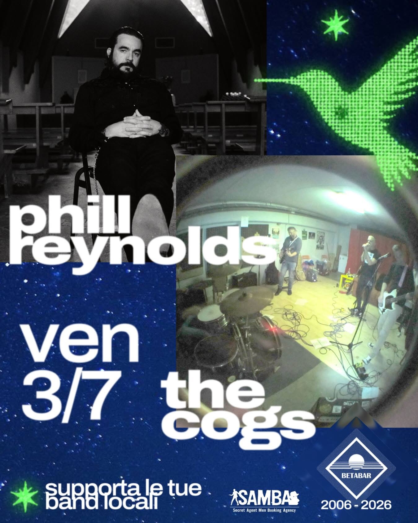 Beta bar    Cogs (ita) + Phill Reynolds (ita)